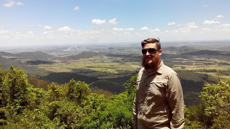 Surveying on top of Mt Bunya